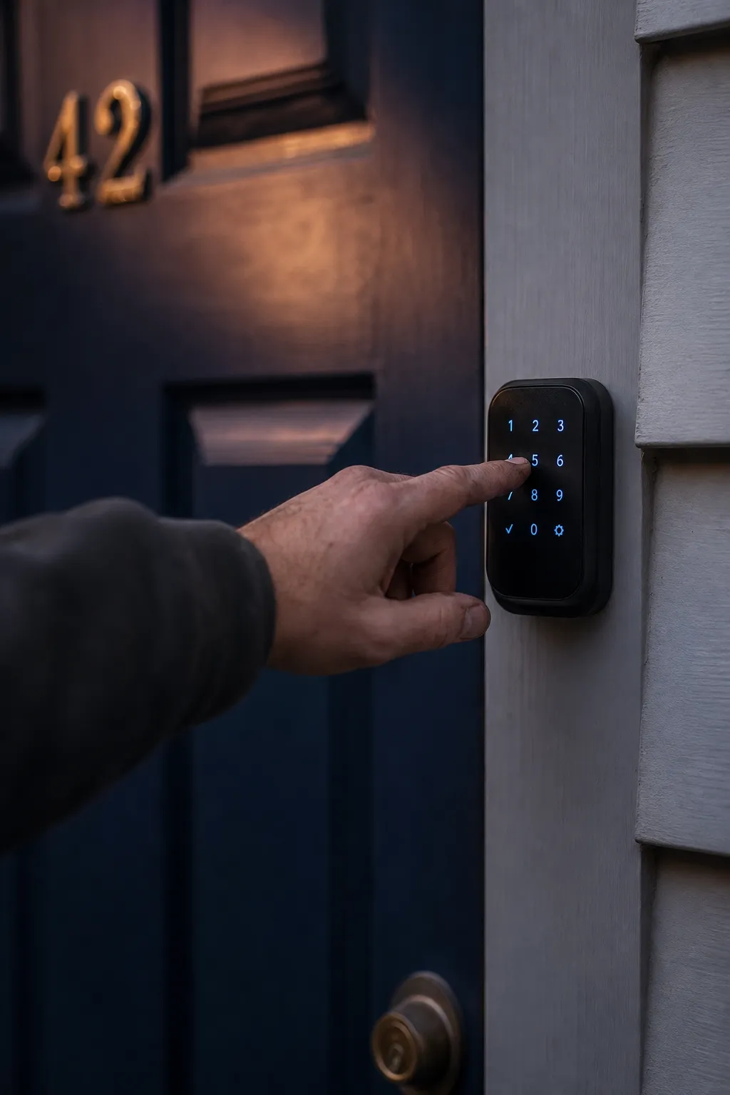 Smart keyless access — enter your PIN, walk in
